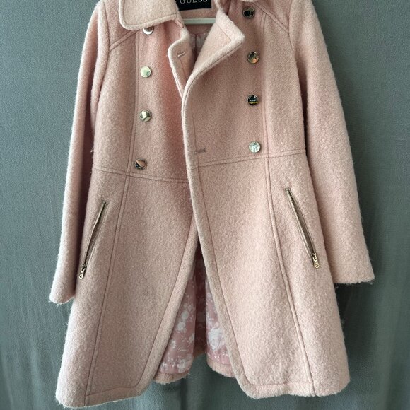 GUESS WOOL JACKET , PALE PINK, MEDIUM - Picture 4 of 4